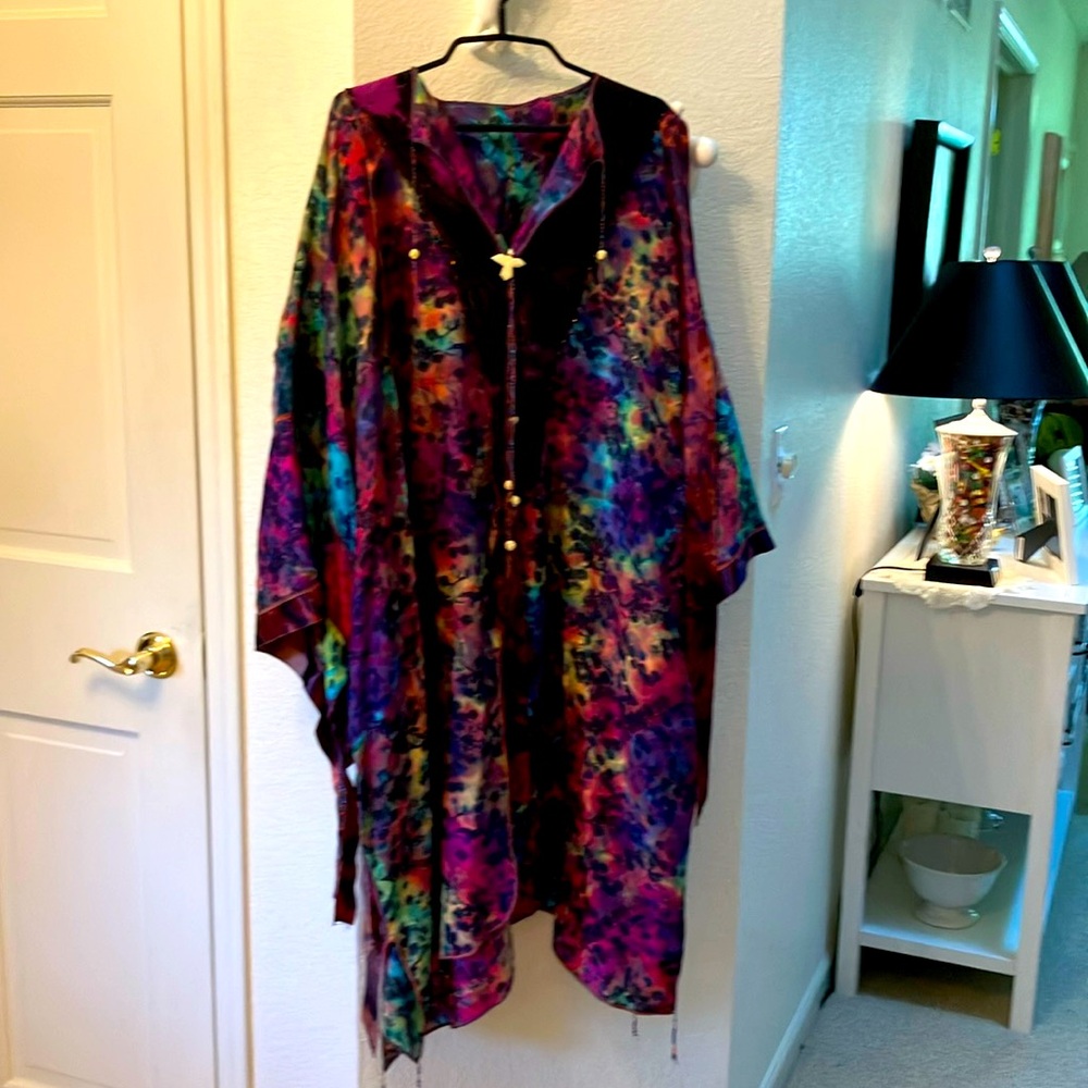 Hand painted caftan.